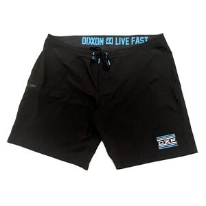 DIXXON Flannel Co. Live Fast Board Shorts Men's 44 Black 9" Surfing Swim Trunks